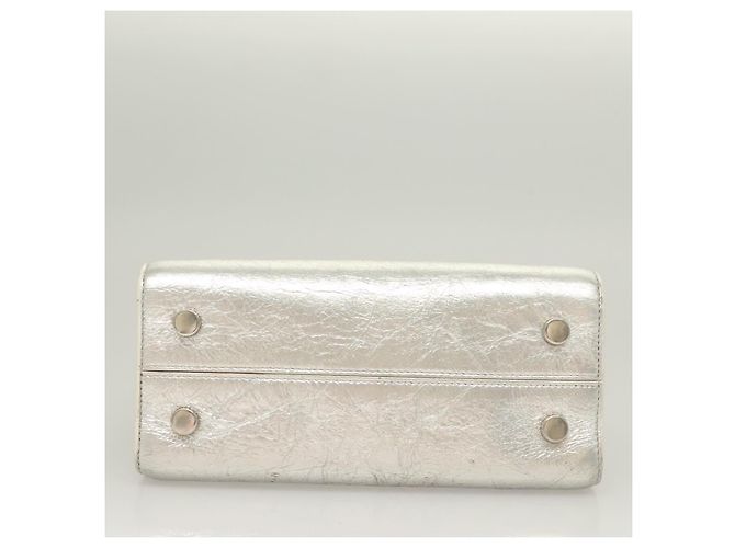 Ever Mini Handtasche aus Leder 2 in 1 Silber Auth bs27633 Christian Dior - Ansicht 5