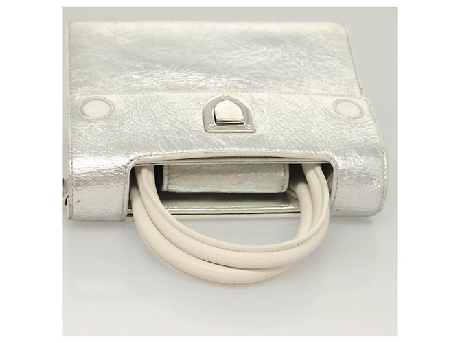 Ever Mini Handtasche aus Leder 2 in 1 Silber Auth bs27633 Christian Dior - Ansicht 6