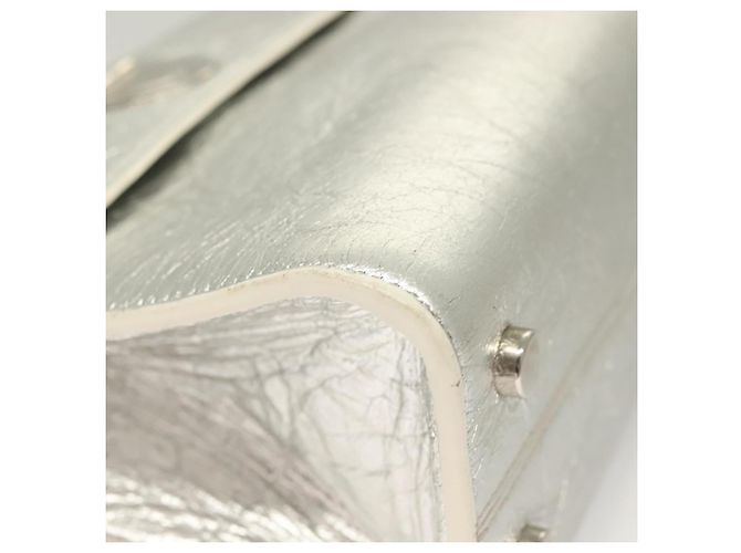Ever Mini Handtasche aus Leder 2 in 1 Silber Auth bs27633 Christian Dior - Ansicht 9
