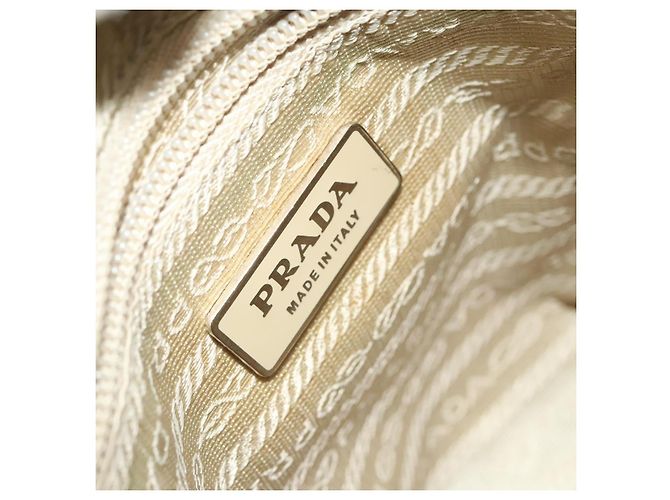 PRADA Schultertasche Nylon Hellblau Silber Authentisch 128446 - Ansicht 18