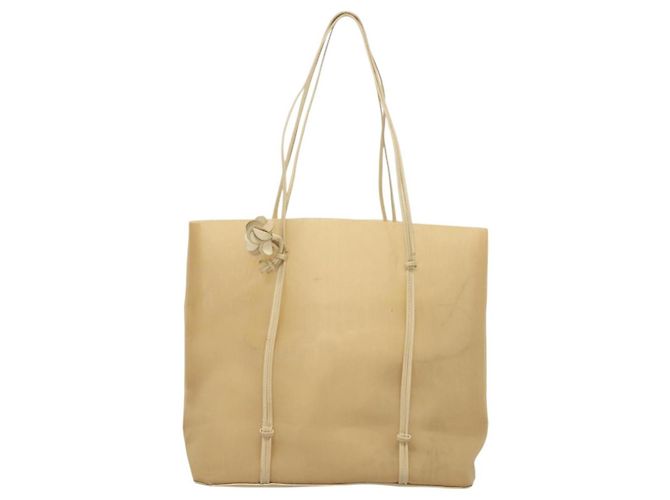 PRADA Borsa a mano in nylon beige Auth 128335 - vista 13