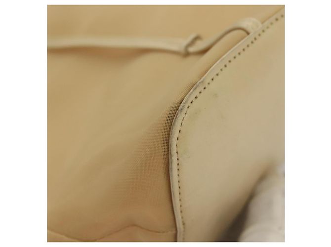 PRADA Borsa a mano in nylon beige Auth 128335 - vista 16