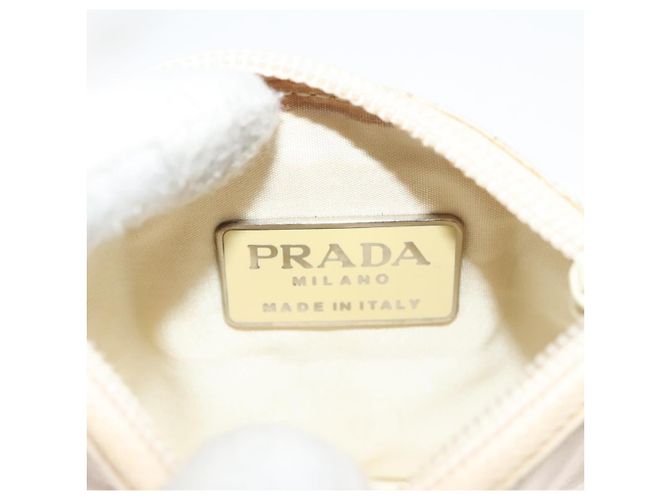 PRADA Borsa a mano in nylon beige Auth 128335 - vista 22