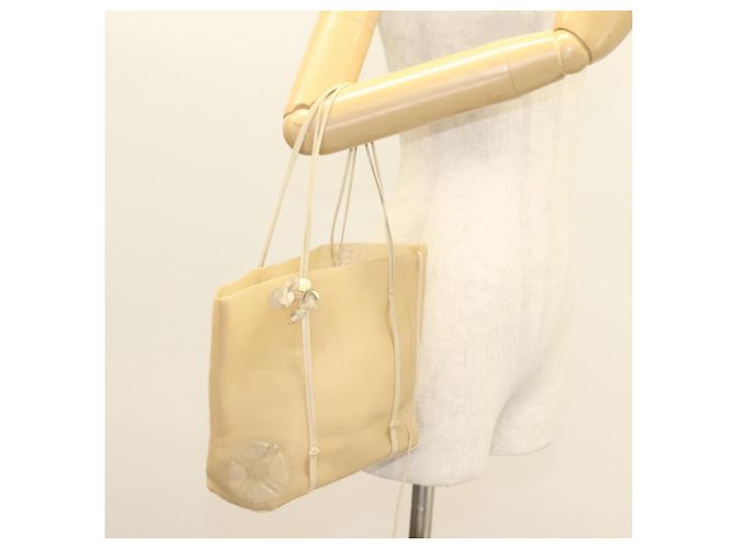 PRADA Borsa a mano in nylon beige Auth 128335 - vista 24
