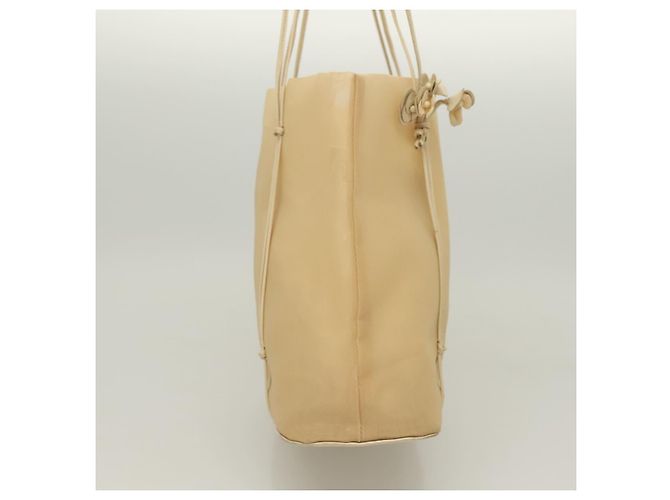 PRADA Borsa a mano in nylon beige Auth 128335 - vista 4