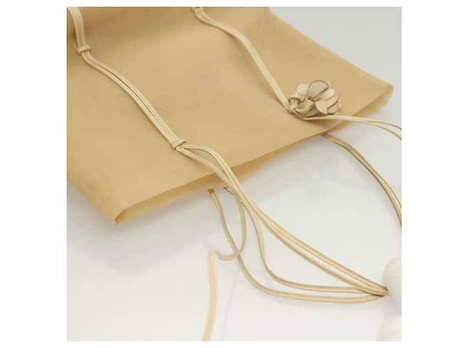 PRADA Borsa a mano in nylon beige Auth 128335 - vista 6