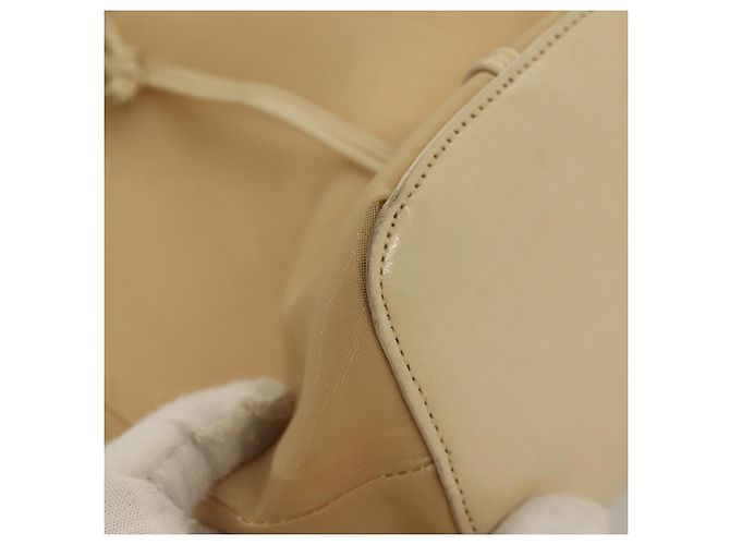 PRADA Borsa a mano in nylon beige Auth 128335 - vista 8