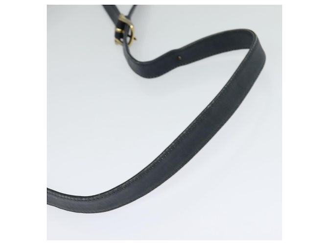 Céline Borsa a Spalla Celine C Sulky in Tela Blu Navy e Oro Auth 128714 D'oro - vista 7
