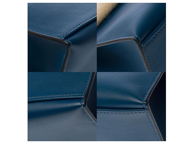 Hermès Borsa HERMES Kelly Mini in Pelle Blu - 102783 - vista 13