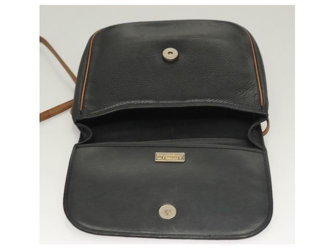 Borsa a Spalla Christian Dior in Pelle Nera e Oro Auth BA3826 Nero D'oro - vista 11