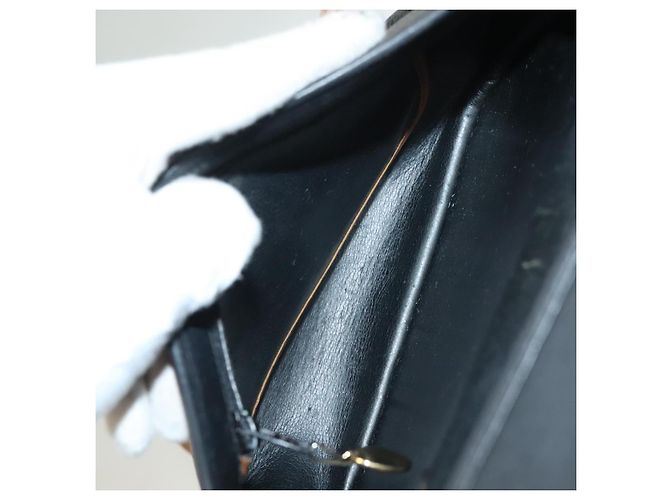 Borsa a Spalla Christian Dior in Pelle Nera e Oro Auth BA3826 Nero D'oro - vista 12