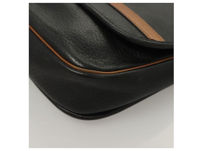 Borsa a Spalla Christian Dior in Pelle Nera e Oro Auth BA3826 Nero D'oro - vista 14