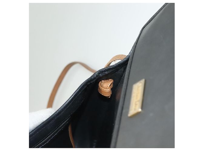 Borsa a Spalla Christian Dior in Pelle Nera e Oro Auth BA3826 Nero D'oro - vista 18