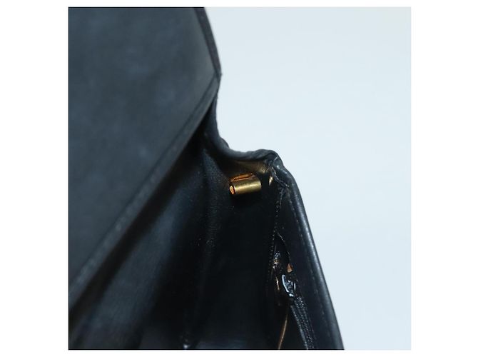 Borsa a Spalla Christian Dior in Pelle Nera e Oro Auth BA3826 Nero D'oro - vista 19