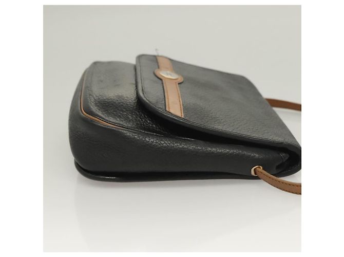 Borsa a Spalla Christian Dior in Pelle Nera e Oro Auth BA3826 Nero D'oro - vista 3