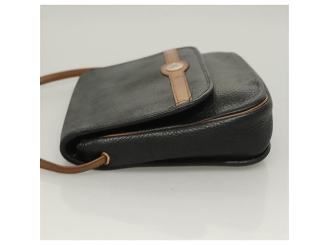 Borsa a Spalla Christian Dior in Pelle Nera e Oro Auth BA3826 Nero D'oro - vista 4