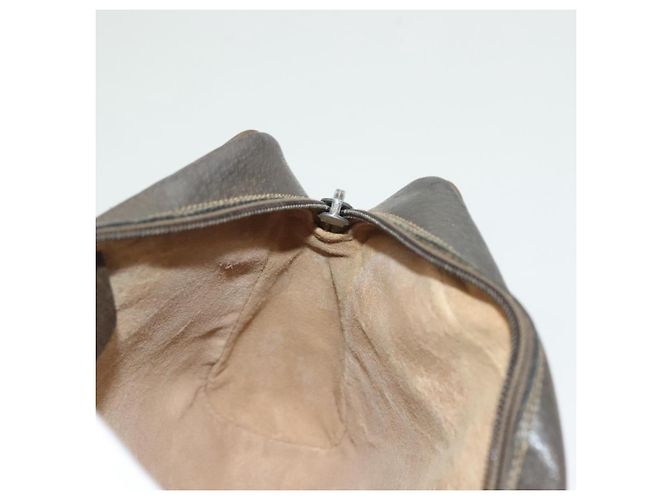 Borsa Sherry Line GG Supreme Web di GUCCI in PVC beige e oro 75 02 004 Auth BA3807 D'oro - vista 19