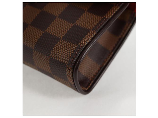 LOUIS VUITTON Borsa a Vita Pochette Florentine Damier Ebene N51856 LV Auth 131472V - vista 14