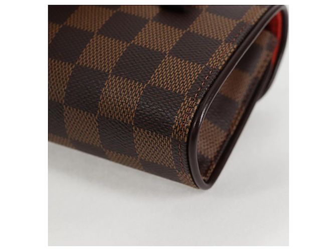 LOUIS VUITTON Borsa a Vita Pochette Florentine Damier Ebene N51856 LV Auth 131472V - vista 16