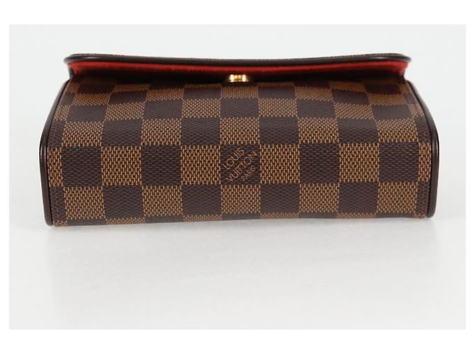 LOUIS VUITTON Borsa a Vita Pochette Florentine Damier Ebene N51856 LV Auth 131472V - vista 6