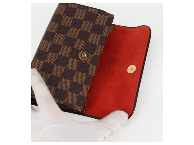 LOUIS VUITTON Borsa a Vita Pochette Florentine Damier Ebene N51856 LV Auth 131472V - vista 8