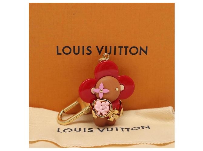 LOUIS VUITTON Monogram Vivienne Amour Charm Rot M02349 LV Auth 127325M - Ansicht 8
