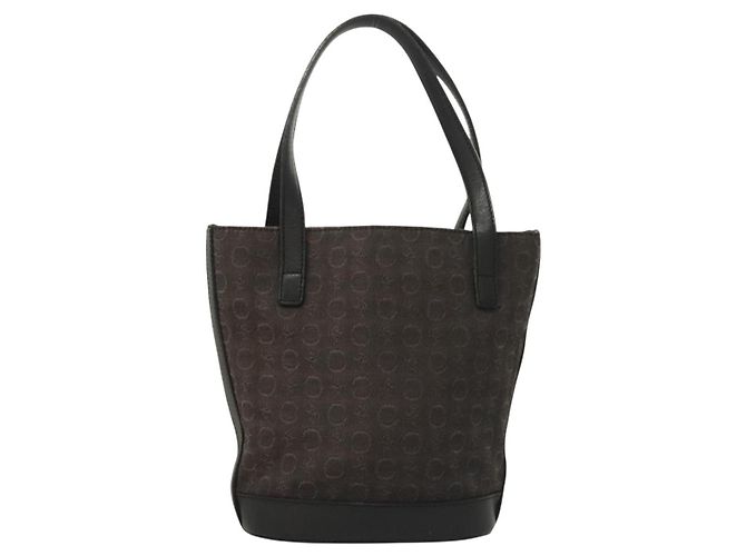 Céline CELINE C Macadam Canvas Handtasche Schwarz Silber Auth bs27937 - Ansicht 13
