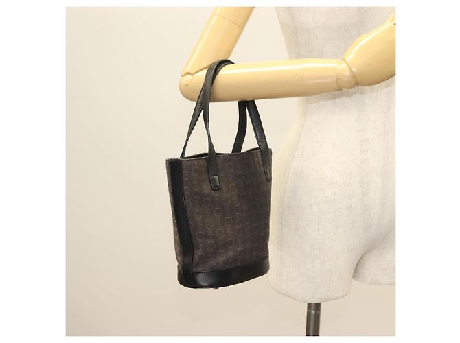 Céline CELINE C Macadam Canvas Handtasche Schwarz Silber Auth bs27937 - Ansicht 20