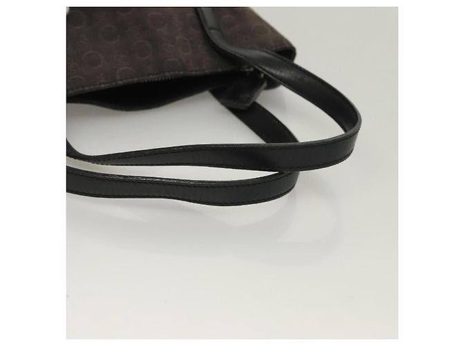 Céline CELINE C Macadam Canvas Handtasche Schwarz Silber Auth bs27937 - Ansicht 7