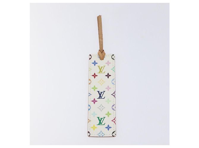 LOUIS VUITTON Lesezeichen Cadu Monogramm Multicolor M99196 LV Auth 128817V Weiß - Ansicht 2