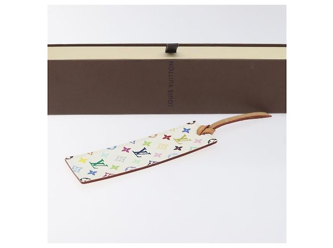LOUIS VUITTON Lesezeichen Cadu Monogramm Multicolor M99196 LV Auth 128817V Weiß - Ansicht 5