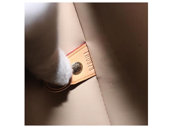 LOUIS VUITTON Borsa a Mano Houston Monogram Vernis Beige M91004 LV Auth 128358 - vista 12