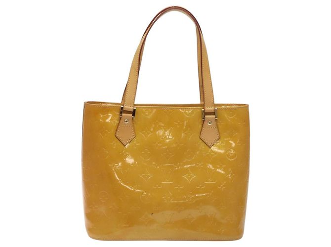 LOUIS VUITTON Borsa a Mano Houston Monogram Vernis Beige M91004 LV Auth 128358 - vista 2