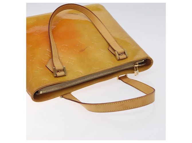 LOUIS VUITTON Borsa a Mano Houston Monogram Vernis Beige M91004 LV Auth 128358 - vista 6
