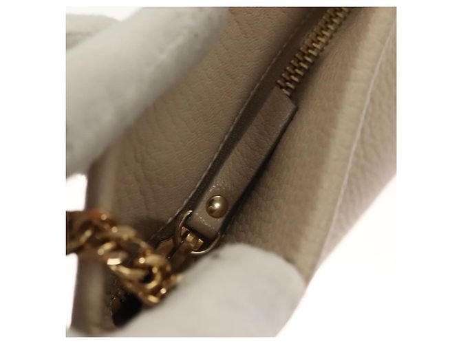 Borsa a Spalla in Pelle Beige e Oro Jimmy Choo Auth bs27431 D'oro - vista 11