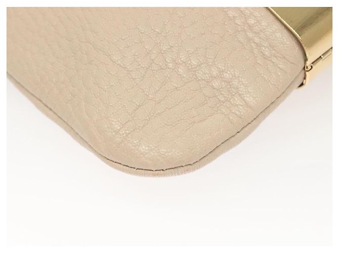 Borsa a Spalla in Pelle Beige e Oro Jimmy Choo Auth bs27431 D'oro - vista 15