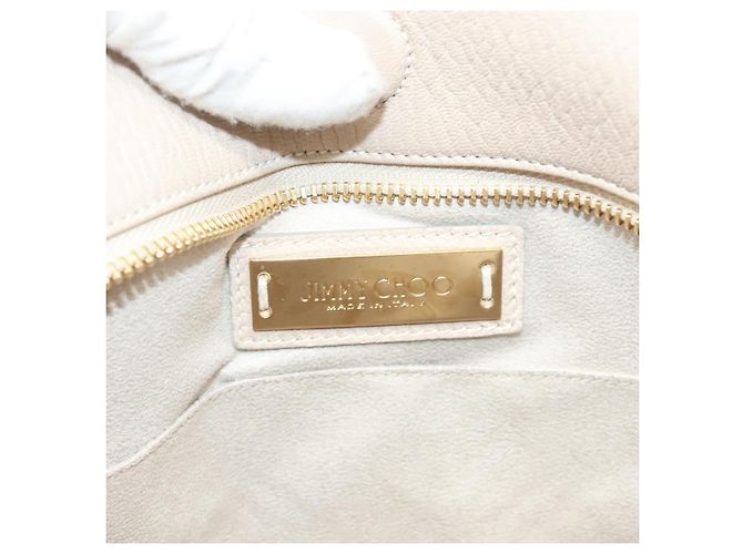 Borsa a Spalla in Pelle Beige e Oro Jimmy Choo Auth bs27431 D'oro - vista 17
