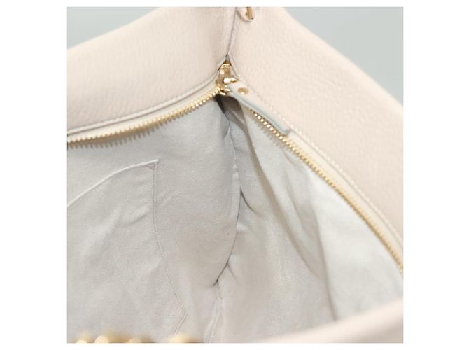 Borsa a Spalla in Pelle Beige e Oro Jimmy Choo Auth bs27431 D'oro - vista 18
