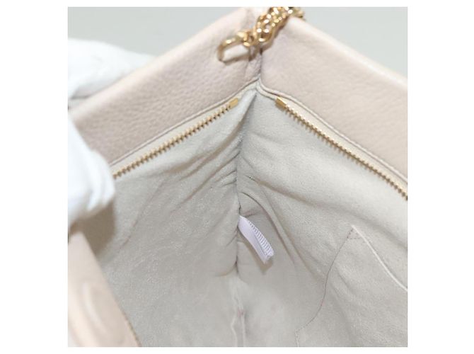 Borsa a Spalla in Pelle Beige e Oro Jimmy Choo Auth bs27431 D'oro - vista 19