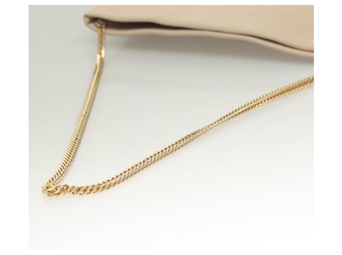 Borsa a Spalla in Pelle Beige e Oro Jimmy Choo Auth bs27431 D'oro - vista 7