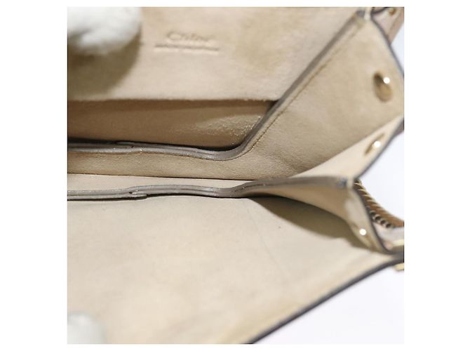 Chloé Borsa a mano Chloe Fay in pelle 2 in 1 rosa oro Auth BA3740 D'oro - vista 20