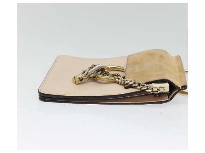 Chloé Borsa a mano Chloe Fay in pelle 2 in 1 rosa oro Auth BA3740 D'oro - vista 4