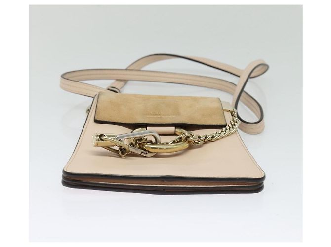 Chloé Borsa a mano Chloe Fay in pelle 2 in 1 rosa oro Auth BA3740 D'oro - vista 5