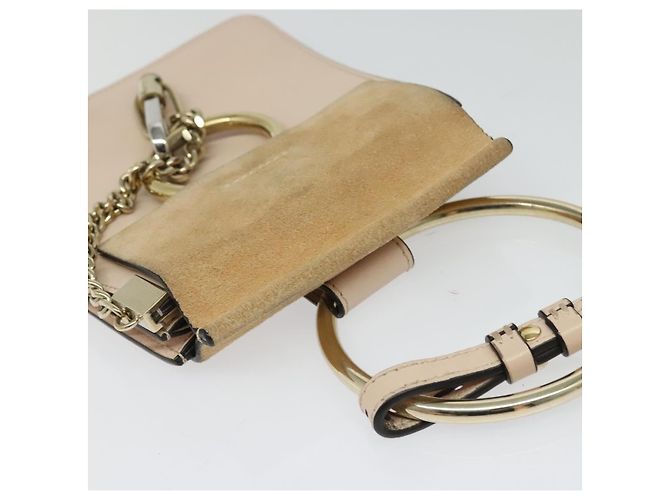 Chloé Borsa a mano Chloe Fay in pelle 2 in 1 rosa oro Auth BA3740 D'oro - vista 6