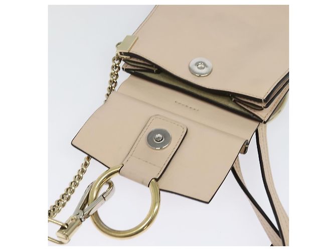 Chloé Borsa a mano Chloe Fay in pelle 2 in 1 rosa oro Auth BA3740 D'oro - vista 9