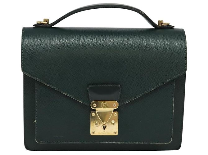 LOUIS VUITTON Borsa a Mano Taiga Monceau 28 Epicea M32064 LV Auth 129881 - vista 13
