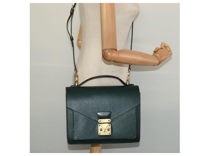 LOUIS VUITTON Borsa a Mano Taiga Monceau 28 Epicea M32064 LV Auth 129881 - vista 26