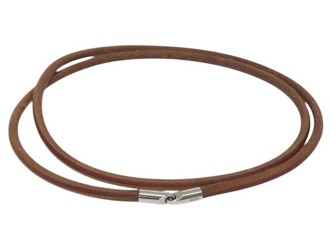 Hermès Bracciale Laniere in Pelle Marrone Autentico HERMES bs27243 - vista 2