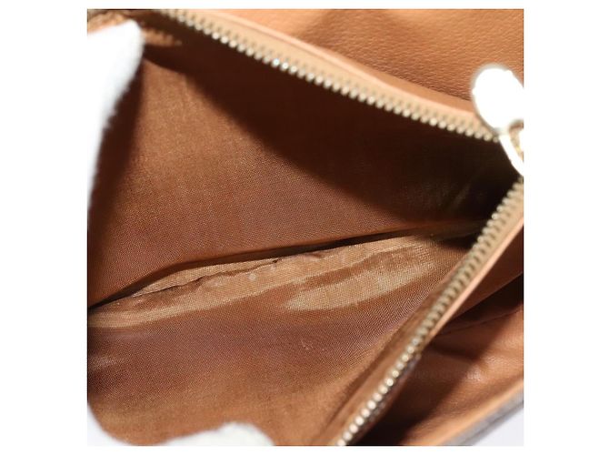 Céline Borsa a Spalla in Tela Macadam CELINE in Pelle PVC Marrone Oro Auth BA3852 D'oro - vista 11