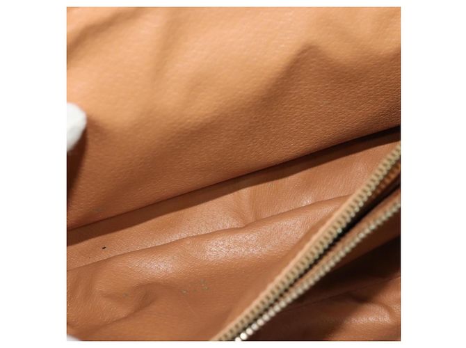 Céline Borsa a Spalla in Tela Macadam CELINE in Pelle PVC Marrone Oro Auth BA3852 D'oro - vista 21